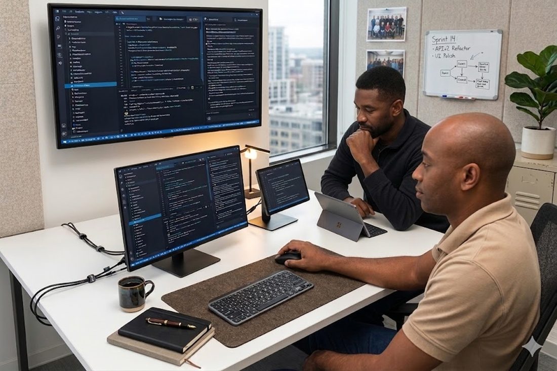 Ongoti Tech Solutions team workspace